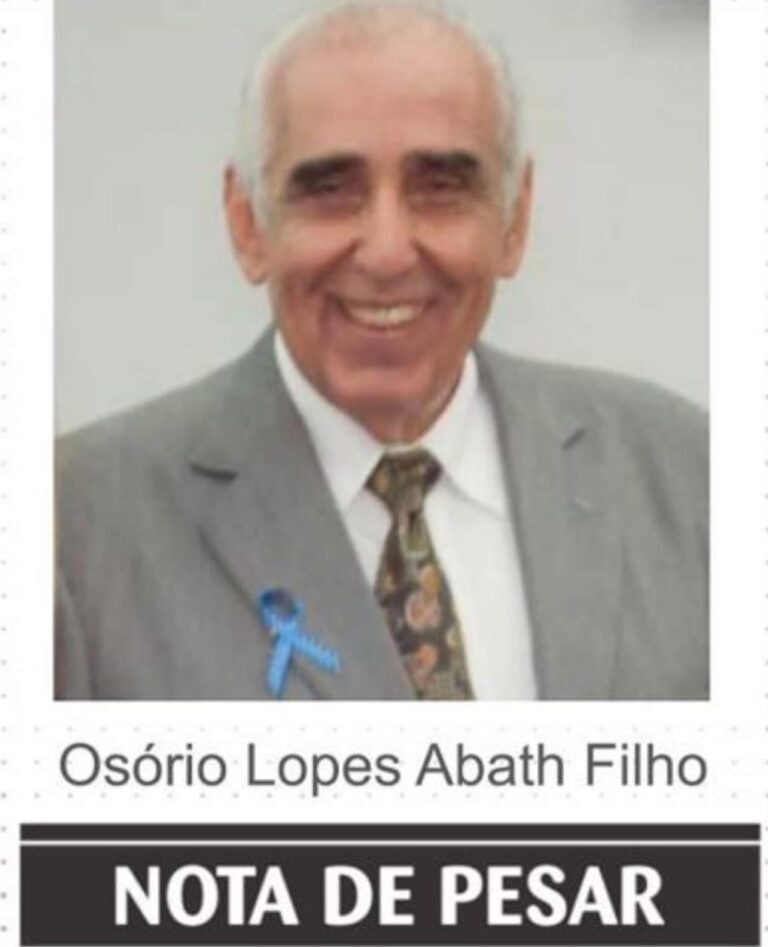 NOTA DE PESAR – OSÓRIO LOPES ABTAH FILHO