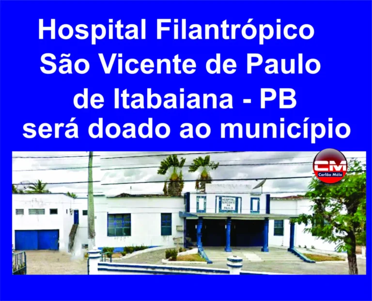 Prédio aonde funcionou o Hospital São Vicente de Paulo em Itabaiana será repassado para o município