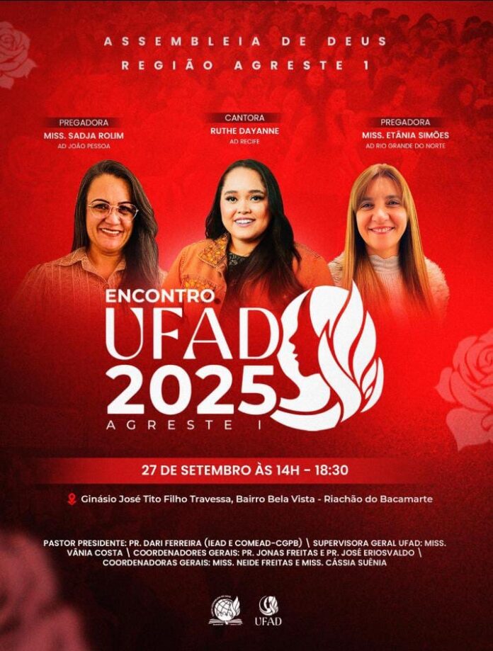 Congresso Feminino da Assembleia de Deus mobiliza 13 cidades da região do Agreste em Riachão do Bacamarte