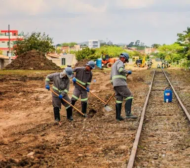 Recuperação da malha ferroviária de Campina está acelerada; veja as imagens
