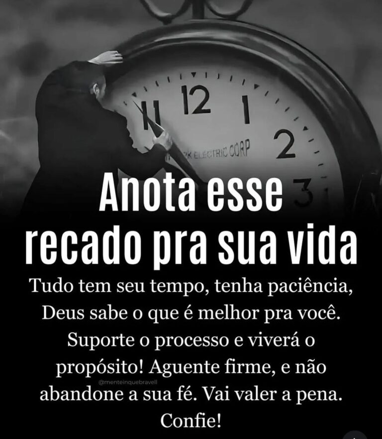 O VALOR DO TEMPO