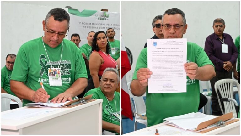 Prefeito Ari assina ordem de serviço para criação do Centro de Reabilitação em ato histórico no 1º Fórum pela Inclusão