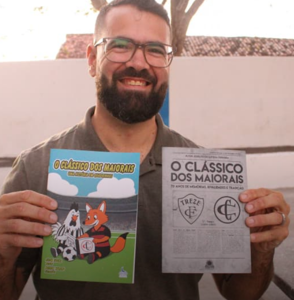 Historiador paraibano lança livros sobre o Estádio Amigão e o clássico entre Campinense e Treze
