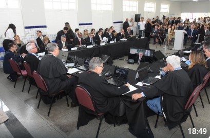 TJPB realiza sessão histórica do Pleno e Órgão Especial na Comarca de Sousa