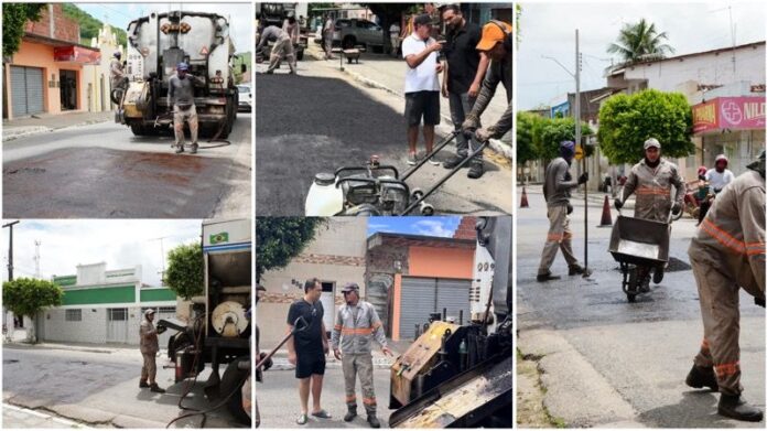 Prefeitura de Ingá inicia manutenção asfáltica na Senzala, com recursos próprios