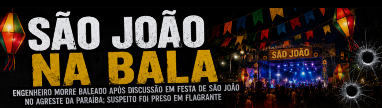 Engenheiro é morto a tiros na saída de festa em Lagoa Seca; suspeito é preso