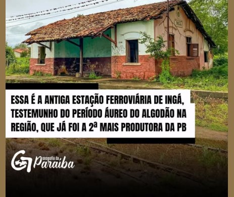 Você sabia que Ingá já viveu períodos áureos na cultura do algodão?