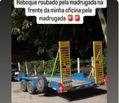 Reboque é furtado durante a madrugada em Riachão do Bacamarte