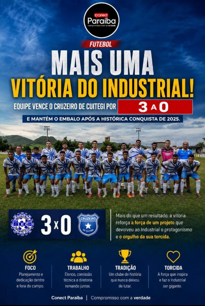 A torcida do Industrial voltou a se acostumar com um sentimento que durante muito tempo parecia distante: o sabor da vitória.