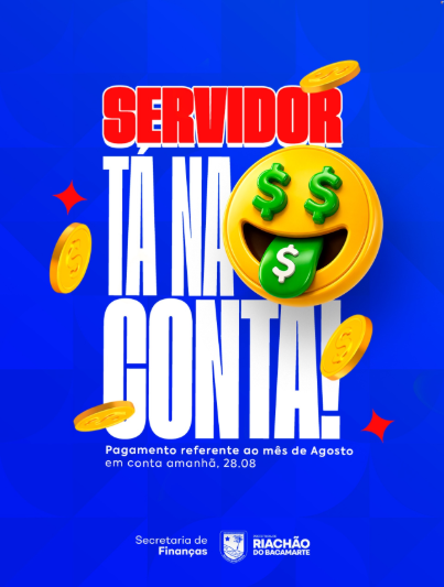 SALÁRIO NA CONTA AMANHÃ!
