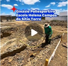 Mais uma grande obra avançando em Riachão do Bacamarte
