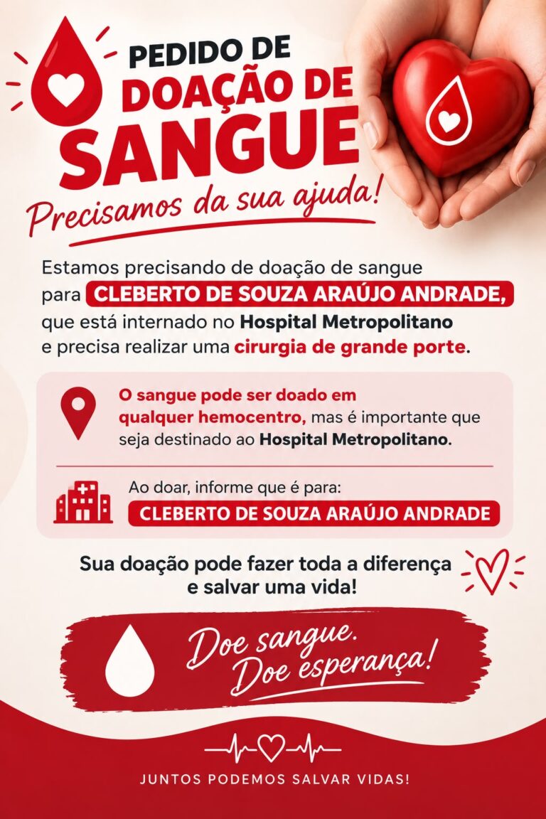 ATENÇÃO MUITA ATENÇÃO !!! PRECISA-SE DE DDOADORES DE SANGUE